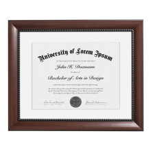 Hot Sale wholesale Custom 11*14'' Solid Wood Classic Style Certificate Document Diploma Frames